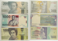 Indonesia - Lotto di 3 banconote: 2000 Rupiah 2016 P#155a - 1000 Rupiah 2016 P#141n - 1000 Rupiah 2016 P#154a

SPEDIZIONE IN TUTTO IL MONDO - WORLDW...