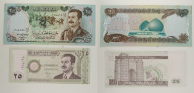 Iraq - Lotto di 2 banconote: 25 Dinars 1406 (1986) P#73 - 25 Dinars 1422 (2001) P#86

SPEDIZIONE IN TUTTO IL MONDO - WORLDWIDE SHIPPING

UNC