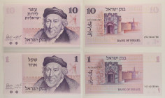 Israele - Lotto di 2 banconote: 10 Israeli Pounds 1973 P#39 - 1 Sheqel 1978 P#43

SPEDIZIONE IN TUTTO IL MONDO - WORLDWIDE SHIPPING

AU