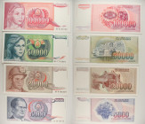 Jugoslavia - Lotto di 4 banconote: 5000 Dinara 1985 P#93 - 20.000 Dinara 1987 P#95 - 50.000 Dinara 1988 P#96 - 100.000 Dinara 1989 P#97

SPEDIZIONE ...
