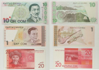 Kyrgyzstan - Lotto di 3 banconote: 10 Som 1997 P#14 - 1 Som 1999 P#15 - 20 Som 2009 P#24a

SPEDIZIONE IN TUTTO IL MONDO - WORLDWIDE SHIPPING

UNC