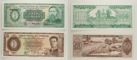 Paraguay - Lotto di 2 banconote: 100 Guaranies ND (1992) P#205 - 50 Guaranies 1963 P#197

SPEDIZIONE IN TUTTO IL MONDO - WORLDWIDE SHIPPING

UNC
