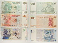 Repubblica Democratica del Congo - Lotto di 3 banconote: 20 Francs 2003 P#94 - 10 Francs 2003 P#93 - 1 Franc 1997 P#85

SPEDIZIONE IN TUTTO IL MONDO...