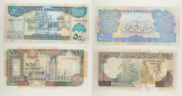 Somaliland - Lotto di 2 banconote: 500 Shillings 2005 P#6e - 50 Shilin/50 Shillings 1991 P#R2

SPEDIZIONE IN TUTTO IL MONDO - WORLDWIDE SHIPPING

...
