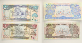 Somaliland - Lotto di 2 banconote: 500 Shillings 1996 P#6 - 100 Shillings 1996 P#5

SPEDIZIONE IN TUTTO IL MONDO - WORLDWIDE SHIPPING

UNC