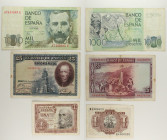 Spagna - Lotto di 3 banconote: 1000 Pesetas 1979 P#158 - 25 Pesetas 1928 P#74 - 1 Peseta 1953 P#144

SPEDIZIONE IN TUTTO IL MONDO - WORLDWIDE SHIPPI...