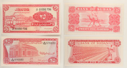 Sudan - Lotto di 2 banconote: 25 Piastres ND (1970-1980) P#11 - 25 Piastres ND (1964-1968) P#6

SPEDIZIONE IN TUTTO IL MONDO - WORLDWIDE SHIPPING
...