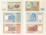 Tagikistan - Lotto di 3 banconote: 100 Roubles 1994 P#6 - 5 Diram 1999 P#11 - 1 Diram 1999 P#10

SPEDIZIONE IN TUTTO IL MONDO - WORLDWIDE SHIPPING
...