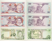 Tanzania - Lotto di 3 banconote: 20 Shilingi 1986 P#12 - 20 Shilingi ND (1987) P#15 - 10 Shilingi ND (1978) P#6

SPEDIZIONE IN TUTTO IL MONDO - WORL...