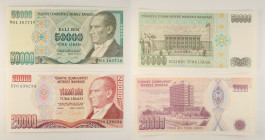 Turchia - Lotto di 2 banconote: 50.000 Lira 1989 P#203 - 20.000 Lira 1988 P#201

SPEDIZIONE IN TUTTO IL MONDO - WORLDWIDE SHIPPING

UNC