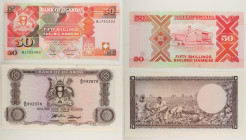 Uganda - Lotto di 2 banconote: 50 Shillings ND (1987-1998) P#30 - 10 Shillings ND (1966) P#2

SPEDIZIONE IN TUTTO IL MONDO - WORLDWIDE SHIPPING

U...