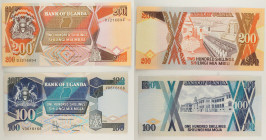 Uganda - Lotto di 2 banconote: 200 Shillings ND (1987-1998) P#32 - 100 Shillings ND (1987-1998) P#31

SPEDIZIONE IN TUTTO IL MONDO - WORLDWIDE SHIPP...