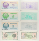 Uzbekistan - Lotto di 4 banconote: 1 Som 1992 P#61 - 3 Som 1992 P#62 - 5 Som 1992 P#63 - 1 Som 1994 P#73

SPEDIZIONE IN TUTTO IL MONDO - WORLDWIDE S...