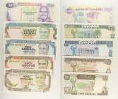 Zambia - Lotto di 5 banconote: 100 Kwacha ND (1991) P#34 - 20 Kwacha ND (1989-1991) P#32 - 10 Kwacha ND (1989-1991) P#31 - 5 Kwacha ND (1989) P#30 - 2...