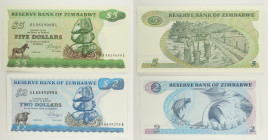 Zimbabwe - Lotto di 2 banconote: 2 Dollars 1983 P#1 - 5 Dollars 1983 P#2

SPEDIZIONE IN TUTTO IL MONDO - WORLDWIDE SHIPPING

UNC