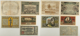 Mondiali - Germania e Austria - Lotto di 5 banconote: Città di Nordhausen (notgeld) (provincia prussiana della Sassonia) banconota 25 Pfennigs 1921 - ...