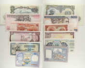 Mondiali - Lotto di 6 banconote: Nepal 1 Rupee ND (1973-1978) P#22(1) - Jugoslavia 50 Dinara - Colombia 50 Pesos Oro 1985 P#425a - Bulgaria 10 Leva 19...