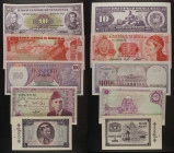 Lotto di 5 banconote Mondiali: Venezuela 10 Bolívares 1988 P#61 - Honduras 1 Lempira 1984 P#68b - Suriname 100 Gulden ND (1982-1985) P#128 - Pakistan ...