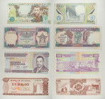 Mondiali - Lotto di 4 banconote: Colombia 5000 Pesos 2008 P#452j - Ghana 500 Cedis 1991 P#28 - Burundi 100 Francs 2001 (Large) P#37 - Guyana 10 Dollar...
