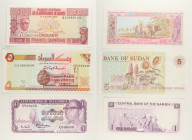 Mondiali - Lotto di 3 banconote: Guinea 50 Francs 1985 P#29 - Sudan 5 Dinars 1993 P#51 - Gambia 1 Dalasi ND (1971-1987) P#4

SPEDIZIONE IN TUTTO IL ...