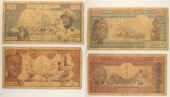 Mondiali - Lotto di 2 banconote: Ciad 500 Francs 1978 (1974-1978) P#2 - Africa Centrale 1000 Francs 1974 P#2

SPEDIZIONE IN TUTTO IL MONDO - WORLDWI...