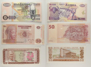 Mondiali - Lotto di 3 banconote: Zambia 100 Kwacha ND (2006) P#38 - Congo 50 Francs 2007 P#97 - Sierra Leone 50 Cents 1984 P#4

SPEDIZIONE IN TUTTO ...