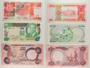 Mondiali - Lotto di 3 banconote: Nigeria 5 Shillings ND (1984-2001) P#24b - Kenya 10 Shillings 1984 P#20c - Uganda 50 Shillings 1989 P#30b

SPEDIZIO...