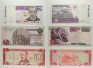 Mondiali - Lotto di 3 banconote: Malawi 20 Kwacha 2006 P#52 - Egitto 10 Pounds 2013 P#73 - Liberia 5 Dollars 1999 P#21

SPEDIZIONE IN TUTTO IL MONDO...