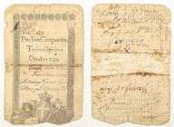 Regno di Sardegna - Regie Finanze - Torino - Vittorio Amedeo III (1773-1796) - banconota 50 Lire 1794

SPEDIZIONE SOLO IN ITALIA - SHIPPING ONLY IN ...