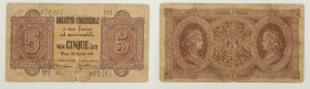 Regno d'Italia - Vittorio Emanuele III (1900-1943) - Biglietto Consorziale da 5 Lire 30/04/1874 - Gigante BC 4A

SPEDIZIONE SOLO IN ITALIA - SHIPPIN...