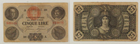 Regno d'Italia - banconota 5 Lire 15/01/1873 - RARA - Gigante BNR 5B

SPEDIZIONE SOLO IN ITALIA - SHIPPING ONLY IN ITALY

BB
