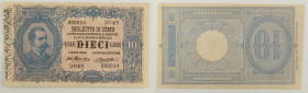 Regno d'Italia - Vittorio Emanuele III (1900-1943) - banconota 10 Lire Vittorio Emanuele III (Effigie Umberto I) 11/10/1915 - Gigante BS 17D

SPEDIZ...