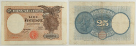 Regno d’Italia - Vittorio Emanuele III (1900-1943) - 25 Lire Aquila Latina 24/01/1918 - RARISSIMA - Gigante BI 1A

SPEDIZIONE SOLO IN ITALIA - SHIPP...