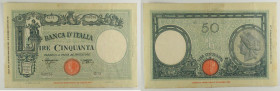Regno d’Italia - Vittorio Emanuele III (1900-1943) - banconota 50 Lire Grande “L” (Fascio) 31/03/1943 - Gigante BI 9A

SPEDIZIONE SOLO IN ITALIA - S...