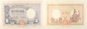 Regno d'Italia - banconota 100 Lire Azzurrino (Fascio) 12/04/1929 - RARA - Gigante BI 18D

SPEDIZIONE SOLO IN ITALIA - SHIPPING ONLY IN ITALY

qBB
