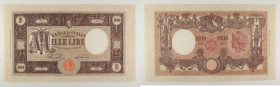 Regno d'Italia - banconota 1000 Lire "Grande M" 18/12/1925 - Gig. BI 42L - presenta restauri e fori

SPEDIZIONE SOLO IN ITALIA - SHIPPING ONLY IN IT...