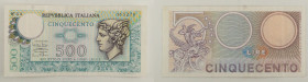 Repubblica Italiana - banconota 500 Lire Mercurio 1974 - Serie Sostitutiva W - Gigante BS 26Aa

SPEDIZIONE IN TUTTO IL MONDO - WORLDWIDE SHIPPING
...