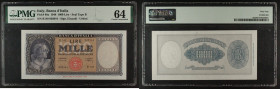Repubblica Italiana - banconota 1000 Lire Italia (Medusa) 10/02/1948 - Gigante BI 54B - slab PMG Choise Uncirculated 64

SPEDIZIONE SOLO IN ITALIA -...