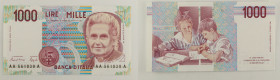 Repubblica Italiana - banconota 1000 Lire Maria Montessori 24/10/1990 - Tripla A - Gigante BI 58AA

SPEDIZIONE IN TUTTO IL MONDO - WORLDWIDE SHIPPIN...