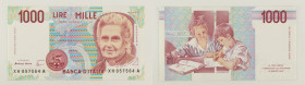 Repubblica Italiana - banconota 1000 Lire Montessori 1998 - serie sostituiva XH - Gigante BI 58Ha

SPEDIZIONE IN TUTTO IL MONDO - WORLDWIDE SHIPPING...