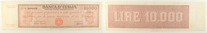 Repubblica Italiana - banconota 10.000 Lire Titolo Provvisorio (Medusa) 28/01/19...