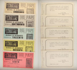 F. Dei Papi - Roma - Lotto di 5 buoni d'acquisto: 100 Lire - 200 Lire - 300 Lire - 400 Lire - 500 Lire

SPEDIZIONE IN TUTTO IL MONDO - WORLDWIDE SHI...
