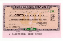 Miniassegno - La Spezia, 1976, Il Banco di Napoli da 100 Lire - Unione dei Commercianti della Provincia di La Spezia

SPEDIZIONE IN TUTTO IL MONDO -...