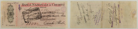 Banca Nazionale di Credito, Firenze - Assegno da Lire 3300 - 14/??/1930

SPEDIZIONE SOLO IN ITALIA - SHIPPING ONLY IN ITALY