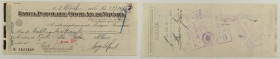 Banca Popolare Coop. An. di Novara - Assegno da Lire 23.700 - 08/04/1946

SPEDIZIONE SOLO IN ITALIA - SHIPPING ONLY IN ITALY