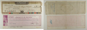 Lotto di 2 Assegni: Credito Italiano Assegno da 500 Lire 23/06/1966 - Il Banco di Roma Assegno da 500 Lire 23/07/1966

SPEDIZIONE IN TUTTO IL MONDO ...