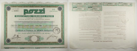 Manifattura Ceramica Pozzi - Certificato da 20 Obbligazioni da 1.000 Lire Ciascuna per il valore nominale complessivo di 20.000 Lire

SPEDIZIONE IN ...