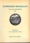 BANK LEU. Auktion, 35. Zurich, 12 – Oktober, 1983. Schweizer medaillen. Teil, 1.pp 58, nn. 534, tavv. 32. Ril. ed. lista prezzi val. buono stato impor...