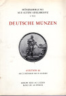 HESS A. – LEU BANK. – Auktion 44. Luzern, 22 - Oktober, 1969. Coll. Douglas – Langestein. Deutsche munzen. Pp. 46, nn. 580, tavv. 19. Ril. ed buono st...