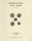 STERNBERG F. - Auktion XXXI. Zurich, 27\28 – Oktober, 1996. Griechischen munzen. Italien – Sizilien. Pp. 51, nn. 932, tavv. 35 b\n + 1 a colori. Ril. ...